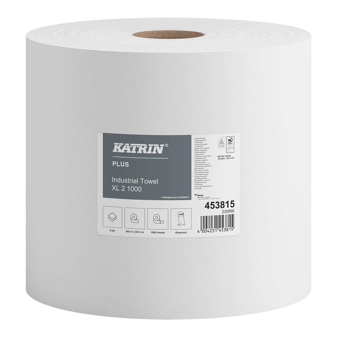 Industrirulle Katrin XL Plus 2-lg 265mm x 360m/rl