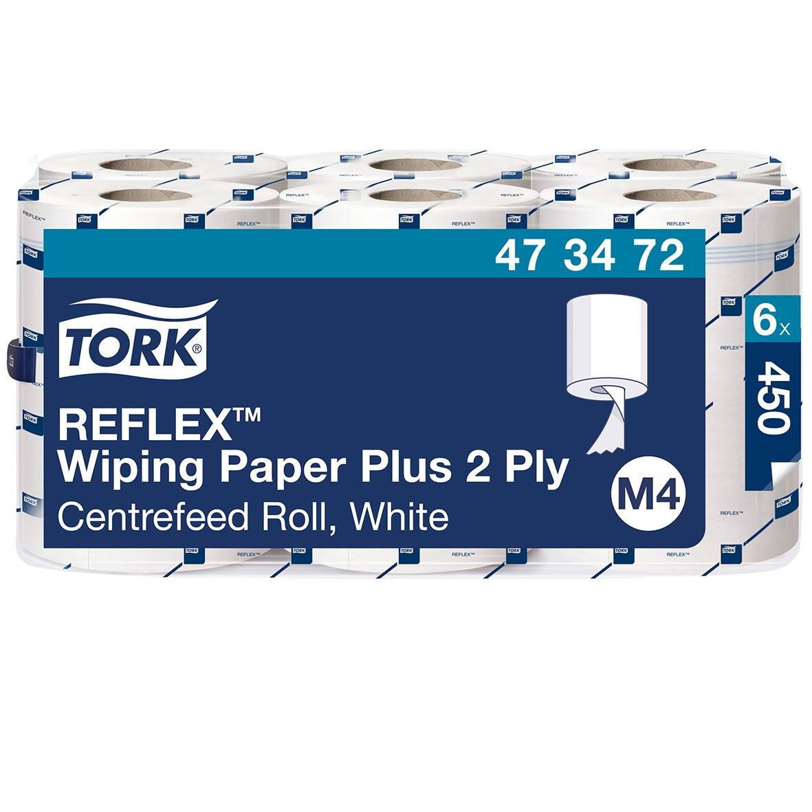 Tork Reflex Advanced 2-lag vitt torkrulle 194mmx150m
