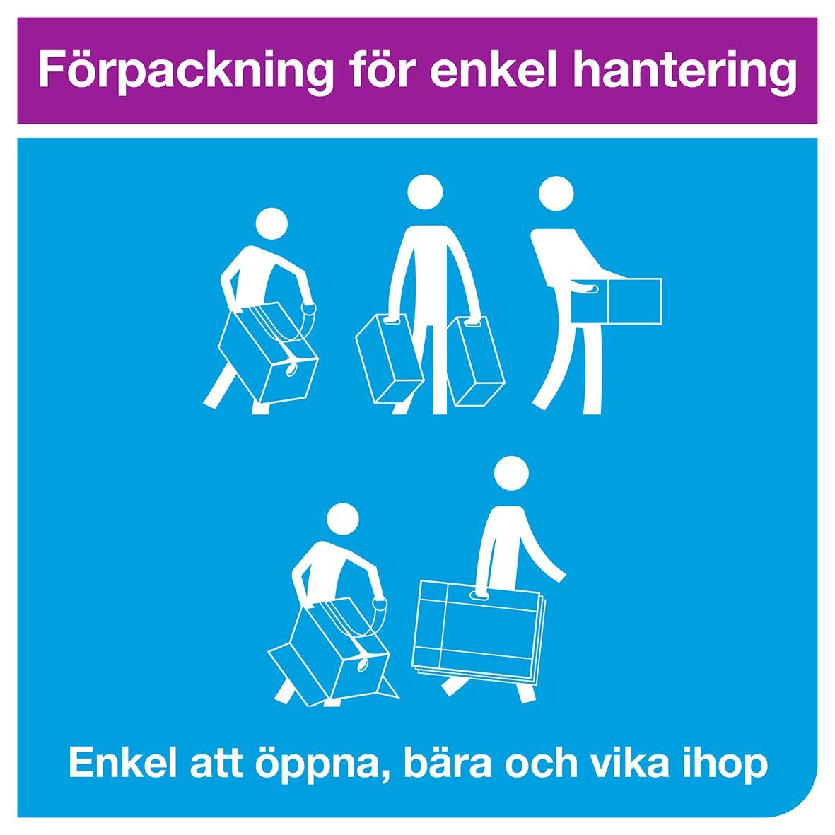 " för rengöringsduk Tork W4 Kraftig Vit 35,5x41,5cm med enkla instruktioner för öppning, bärning och vikning"