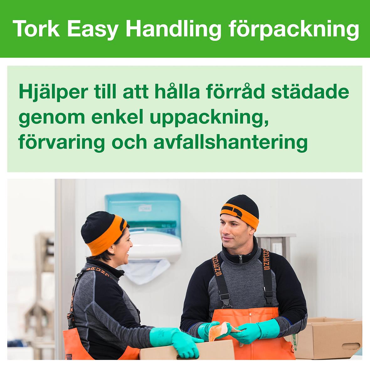 Vit rengöringsduk Tork W4 för kök, 35,5x41,5cm, hjälper till att hålla förråd rent och organiserat