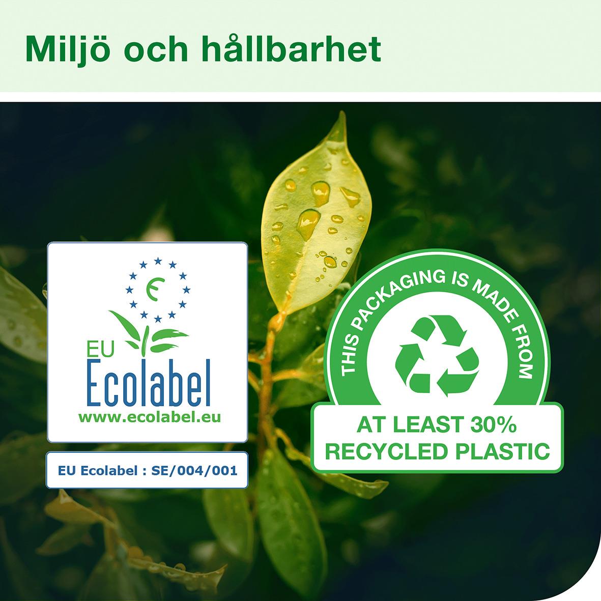 Tvättlapp Tork Advanced 4-lag vit 25x19cm med miljömärkning och återvunnen plast