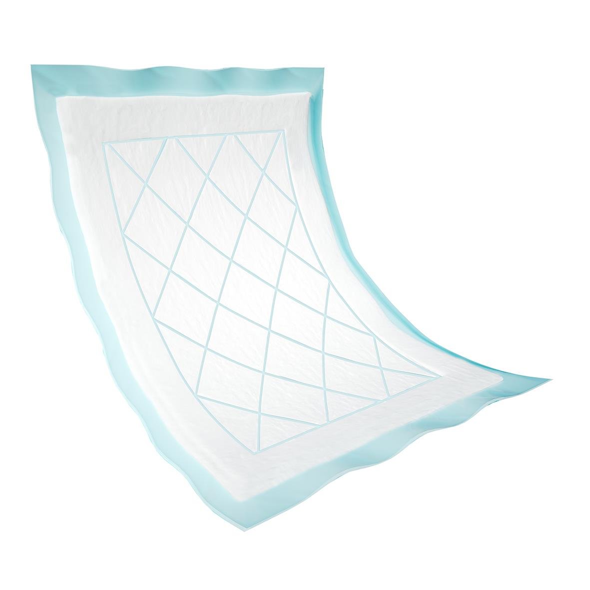 Underlägg Abena Abri-Soft Superdry med fluff, 40x60cm, vit och blå färg