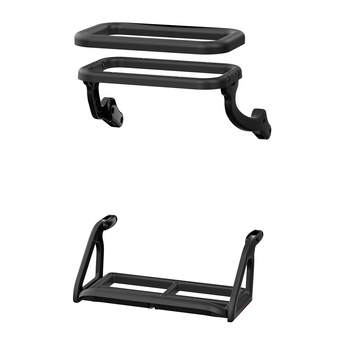 Svart sopsäckhållare Tork W1 för golvställ, två delar, lätt att montera