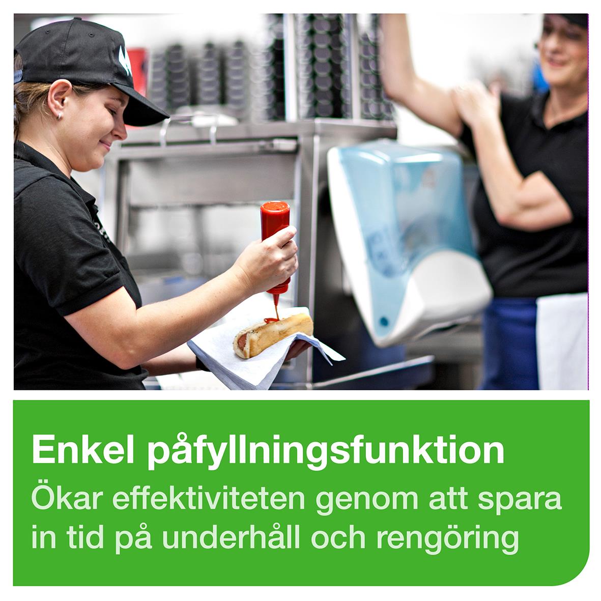 Dispenser Rengöringsduk Tork W4 Top Pack turkos/vit 50250068_6