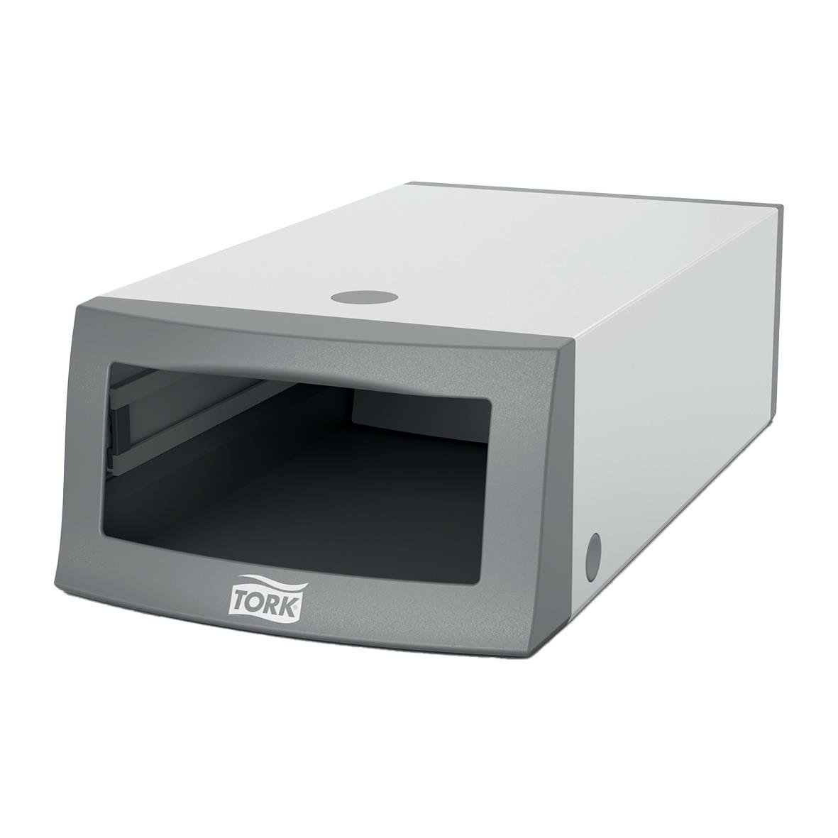 Servettdispenser Tork N1 liggande 25x30cm i vitt och grått