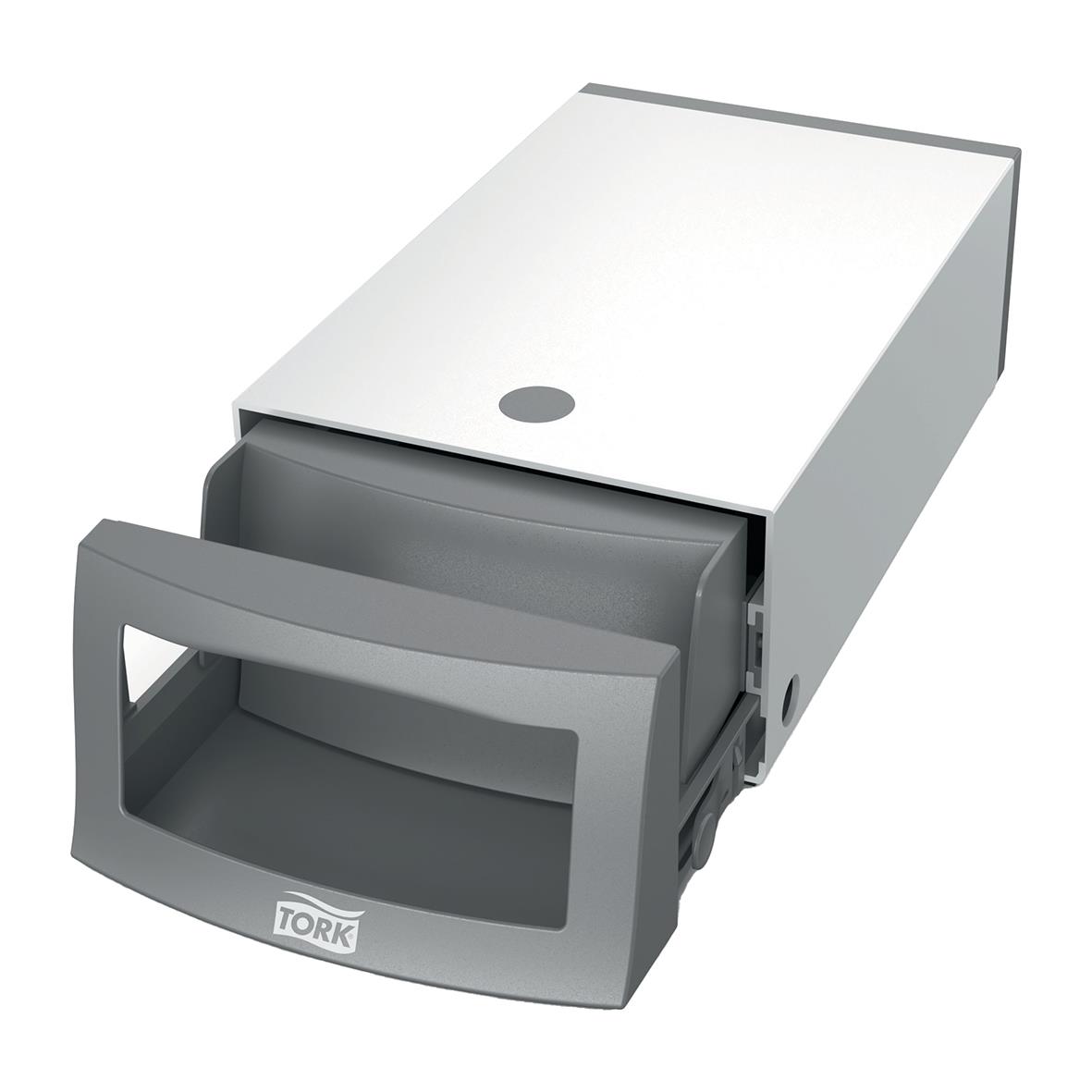 Servettdispenser Tork N1 liggande 25x30cm i grått och vitt