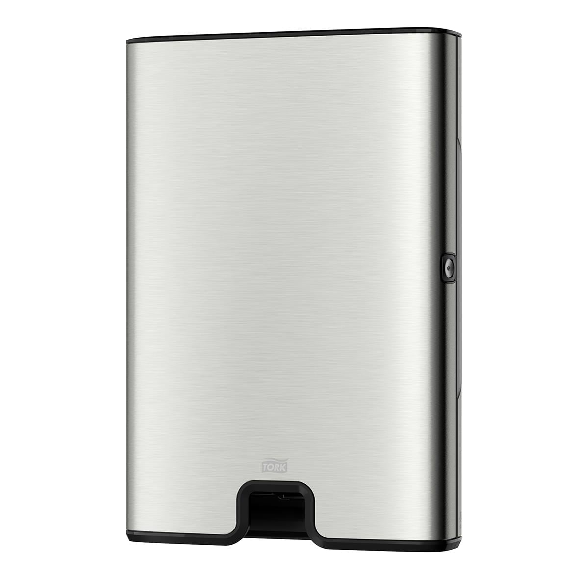 Dispenser för pappershanddukar i stål och svart, multifold, modern design
