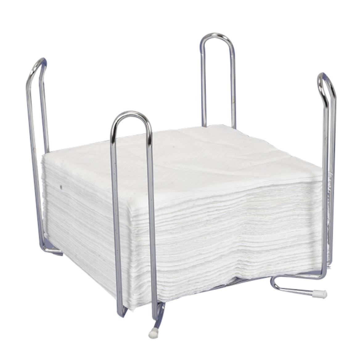Servettdispenser Abena i krom med 1/4-vikt och 33x33cm storlek