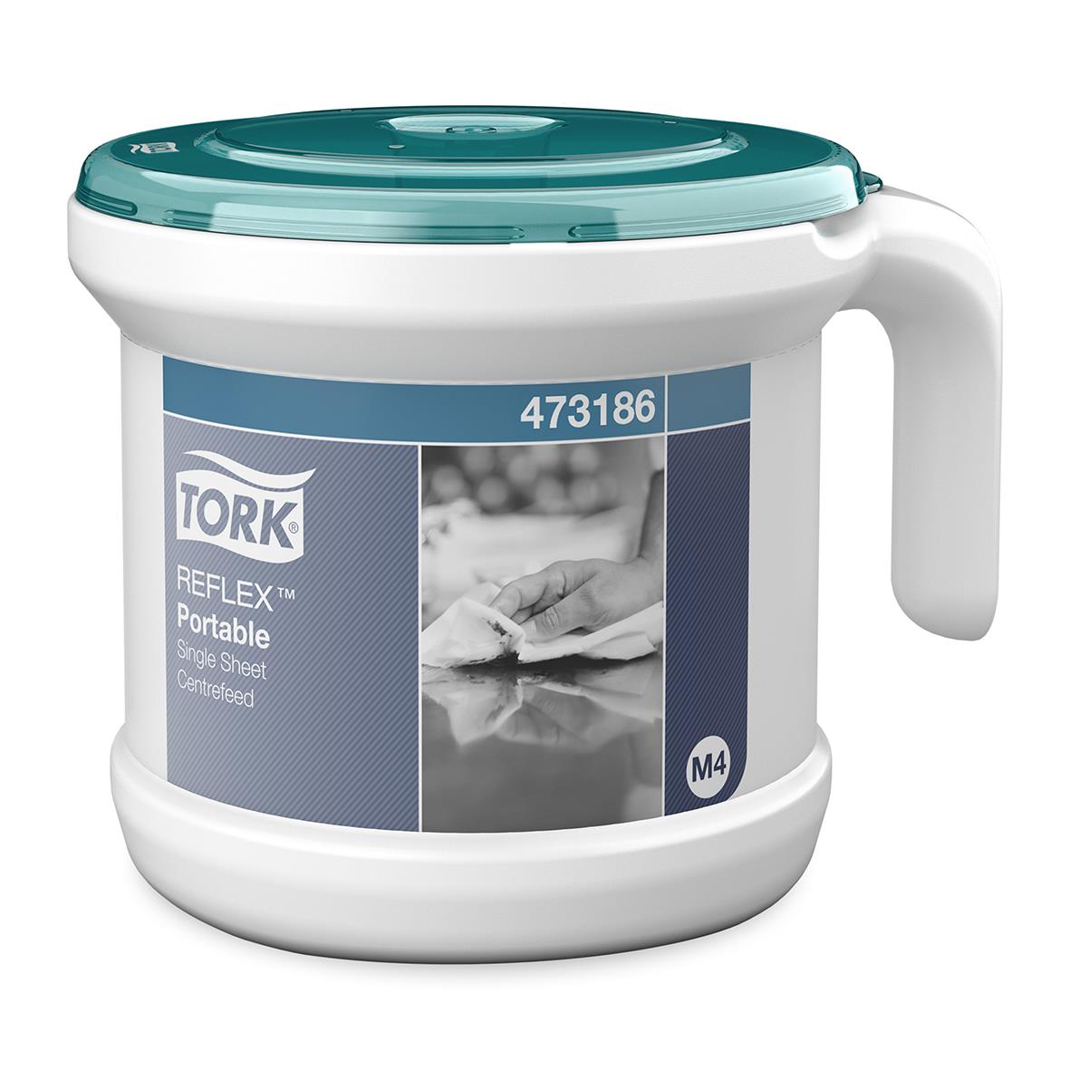 Dispenser Torkrulle Tork M4 Reflex C-mat Bärbar Startpack 50250390_1