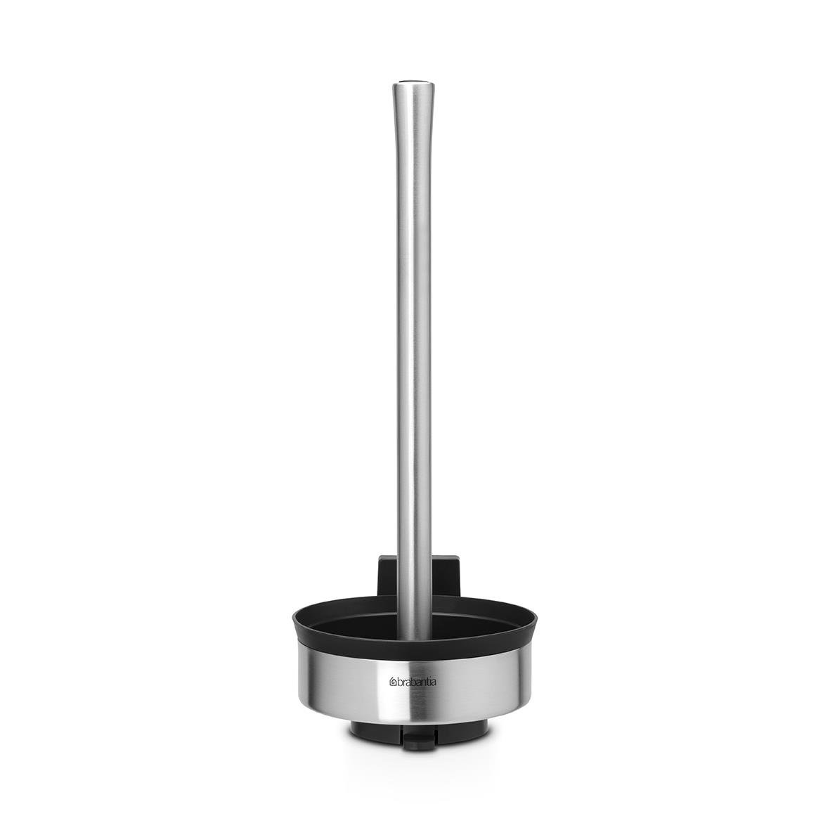 Toalettpappershållare Brabantia Profile med stålstativ och svart plastbas