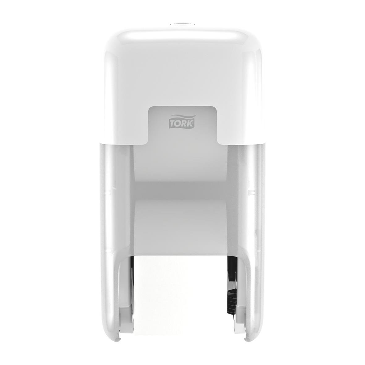 Vit dispenser för toalettpapper Tork T7 Coreless med 2 rullar