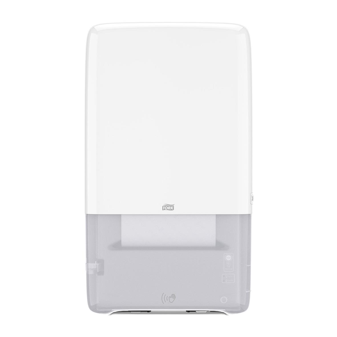 Automatiskt pappershanddukdispenser i vitt med sensor för kontinuerlig torkning