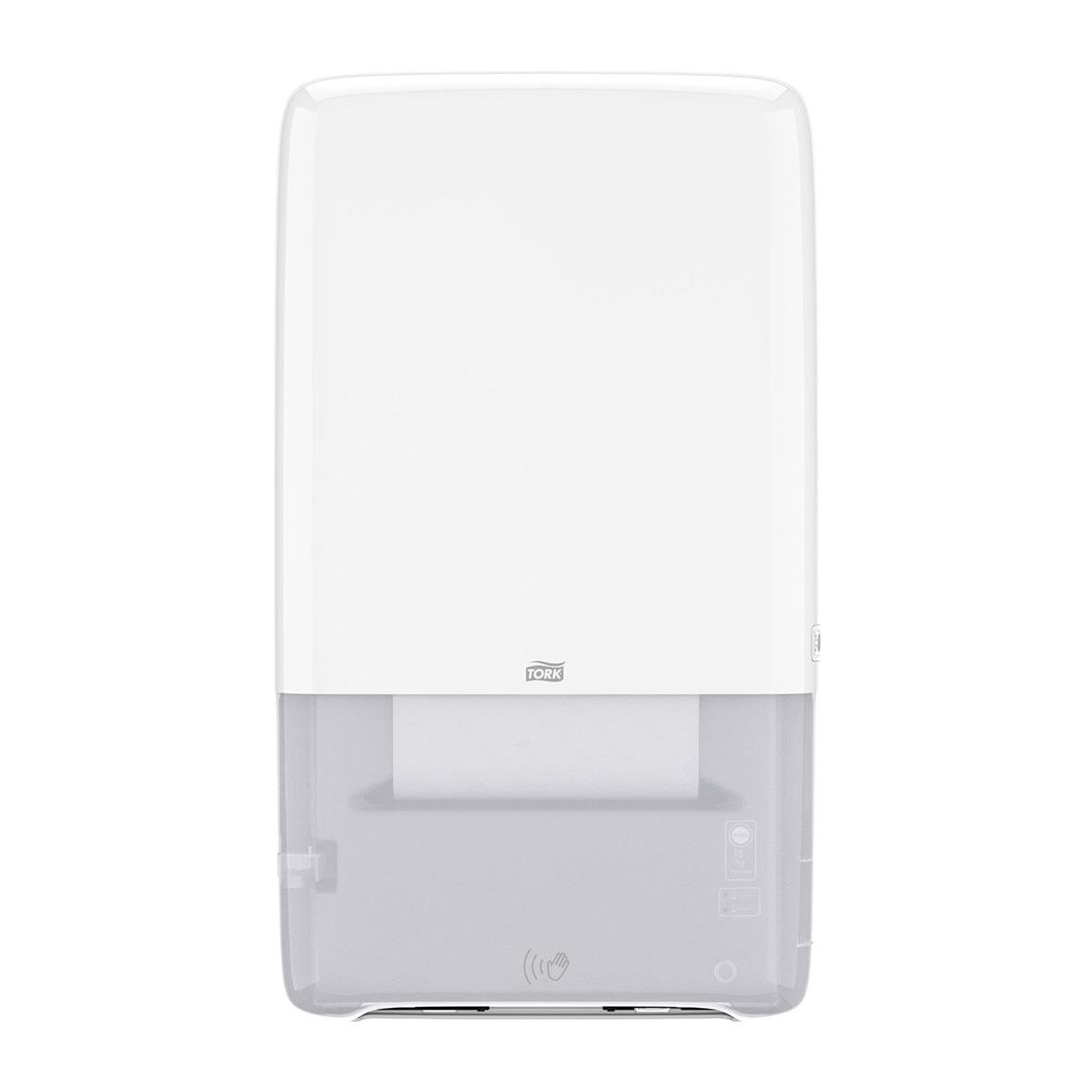 Automatiskt pappershanddukdispenser i vitt med sensor för kontinuerlig torkning