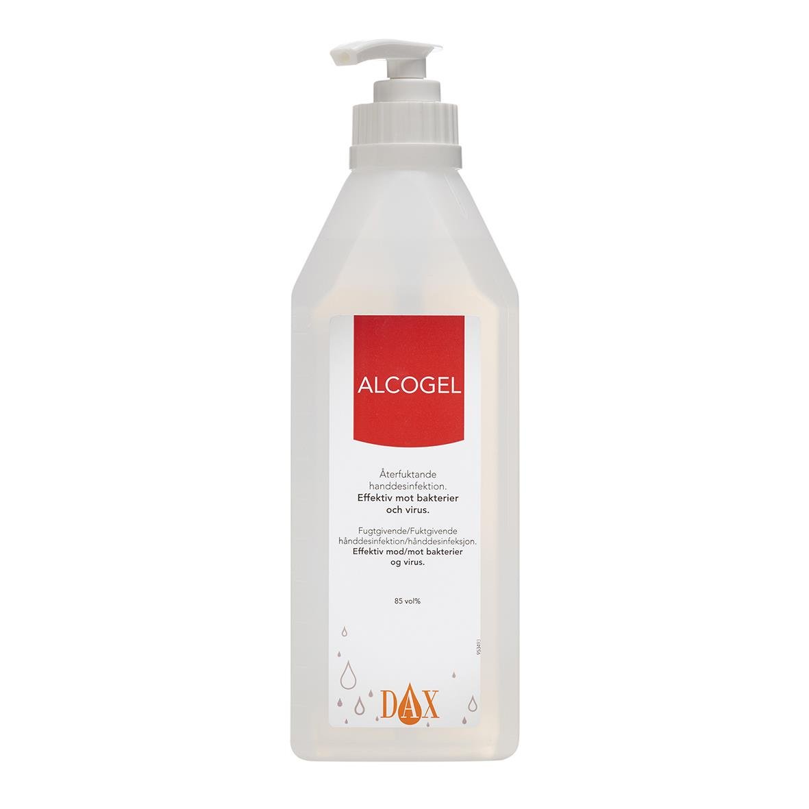 Handdesinfektion DAX Alcogel 85 Pump 600ml 51010013