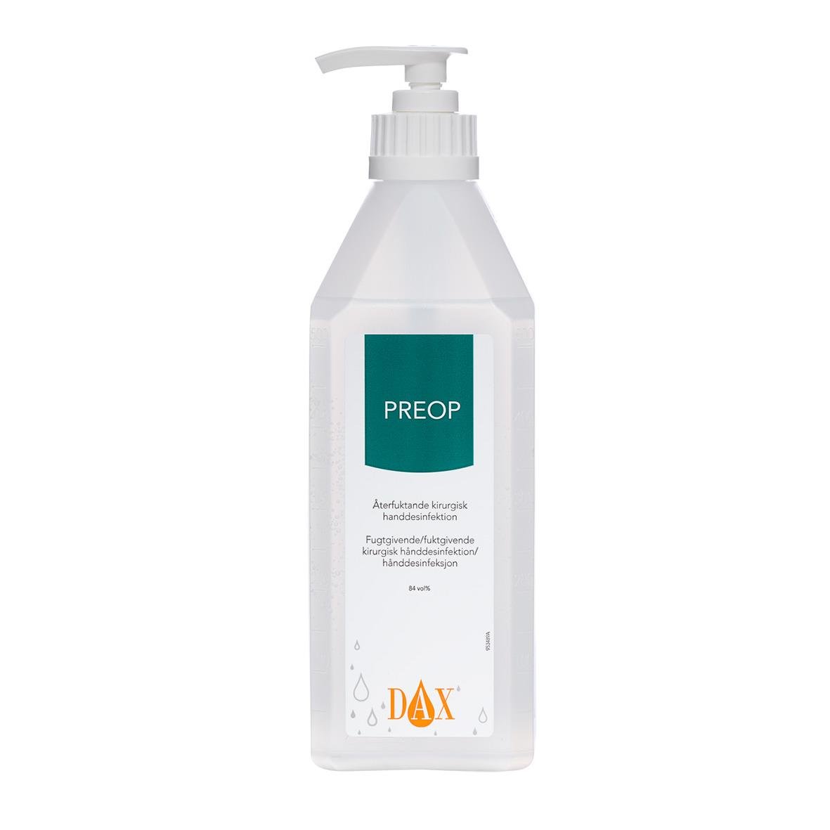 Handdesinfektion DAX Preop 80 pumpflaska 600ml