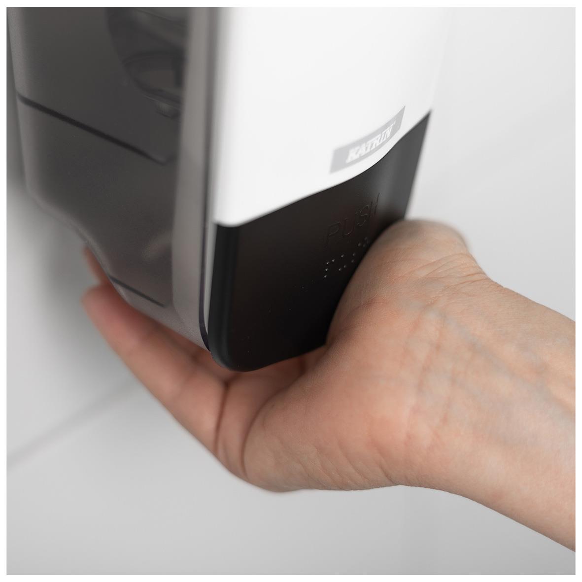 Handdesinfektion Katrin Alcogel 80 1L används för att desinfektera händer