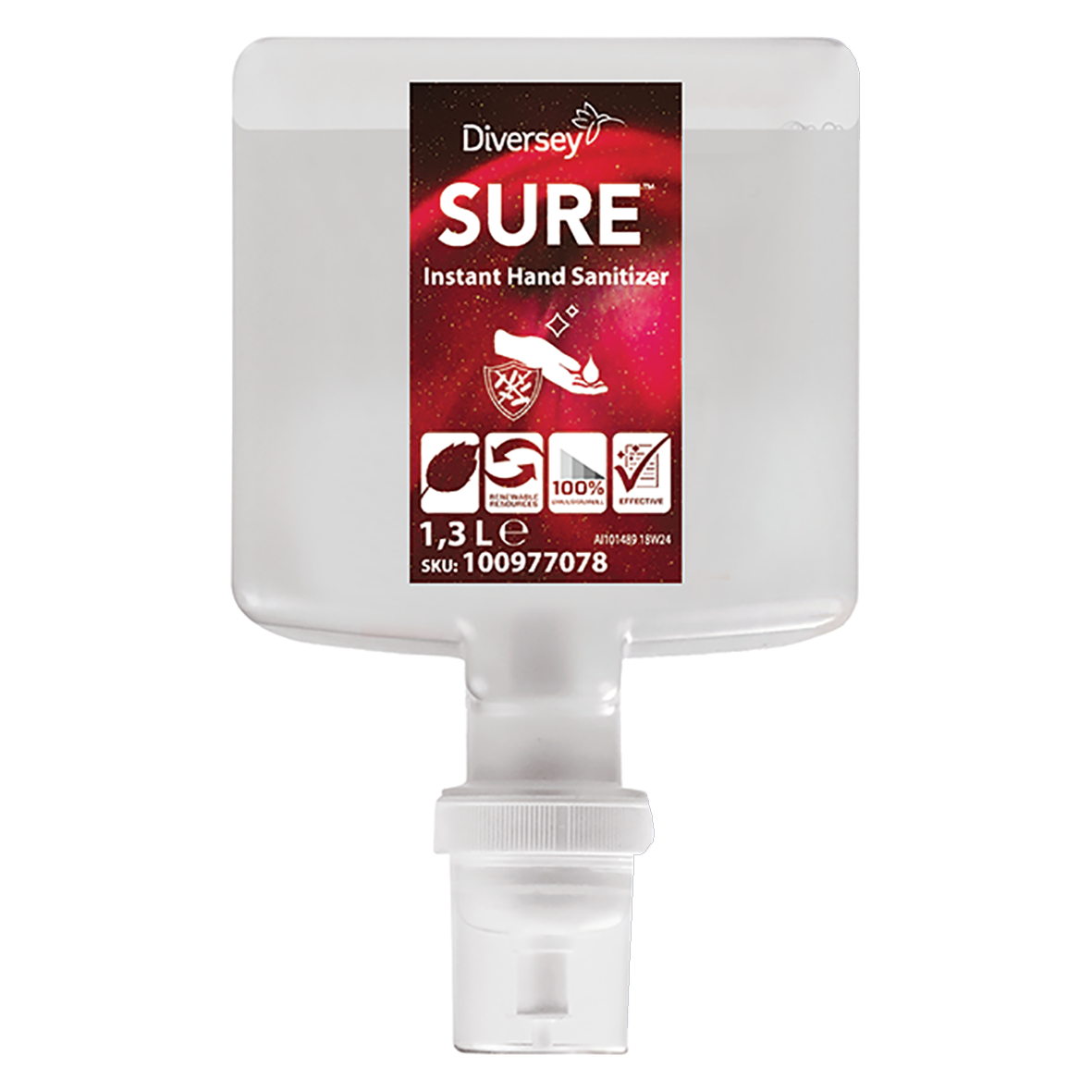 Handdesinfektion Diversey Sure Instant Hand Sanitizer IC 1,3L 51010177