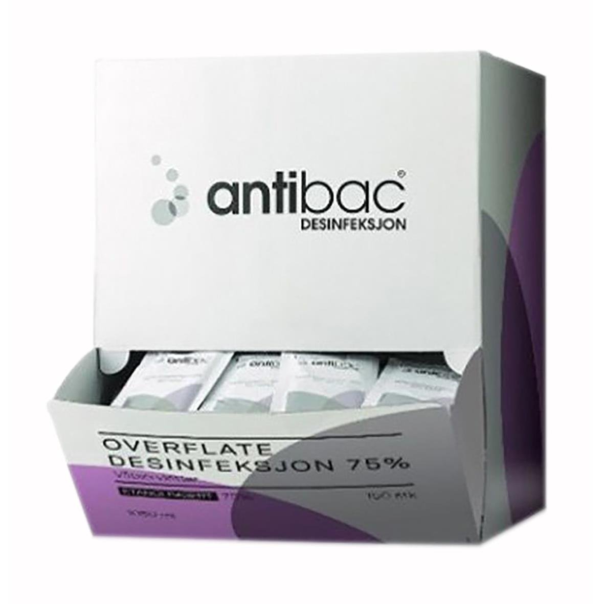 Ytdesinfektion Antibac servetter i singelpack för hygien och desinfektion