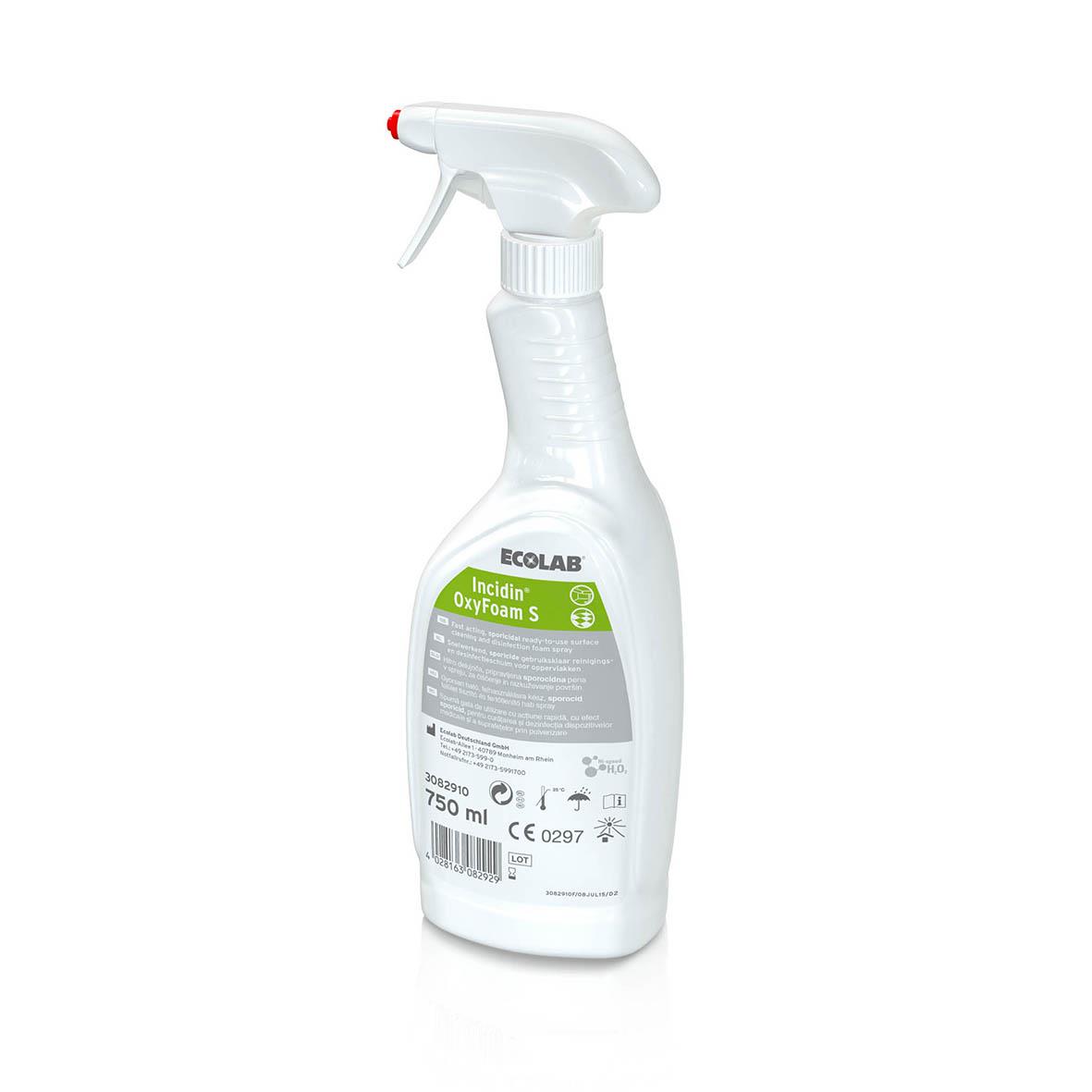 Ecolab Incidin Oxyfoam S 750ml sprayflaska för desinfektion