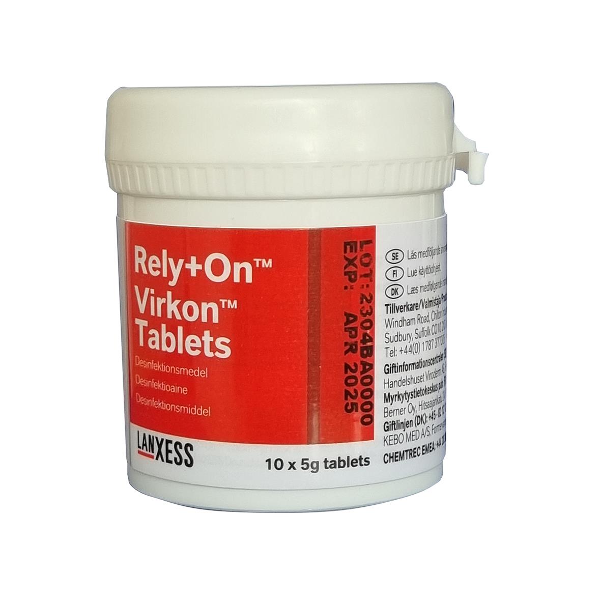 Ytdesinfektion VirKon Rely+On 5g