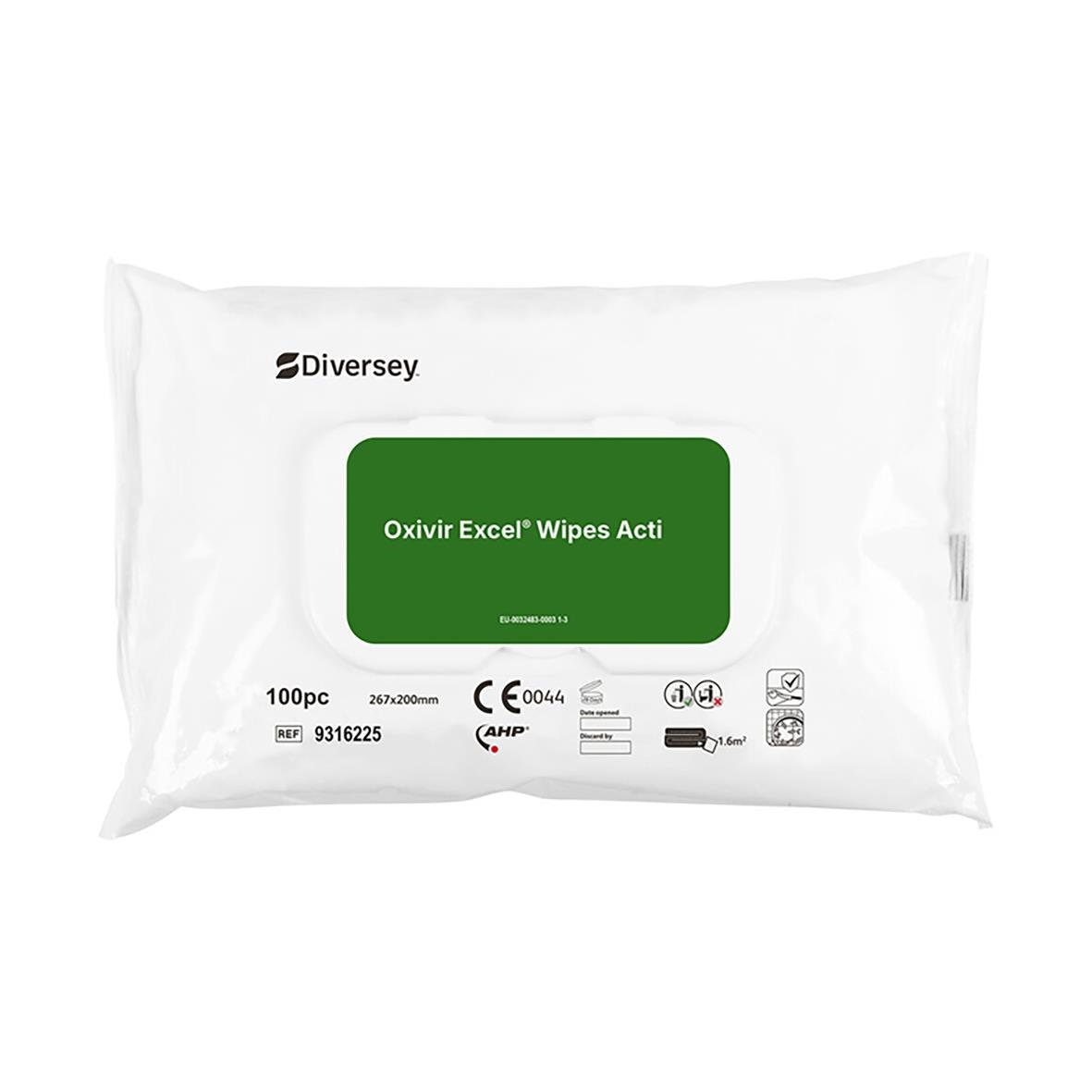 Diversey Oxivir Excel Servetter, desinfektionsservetter i plastpåse