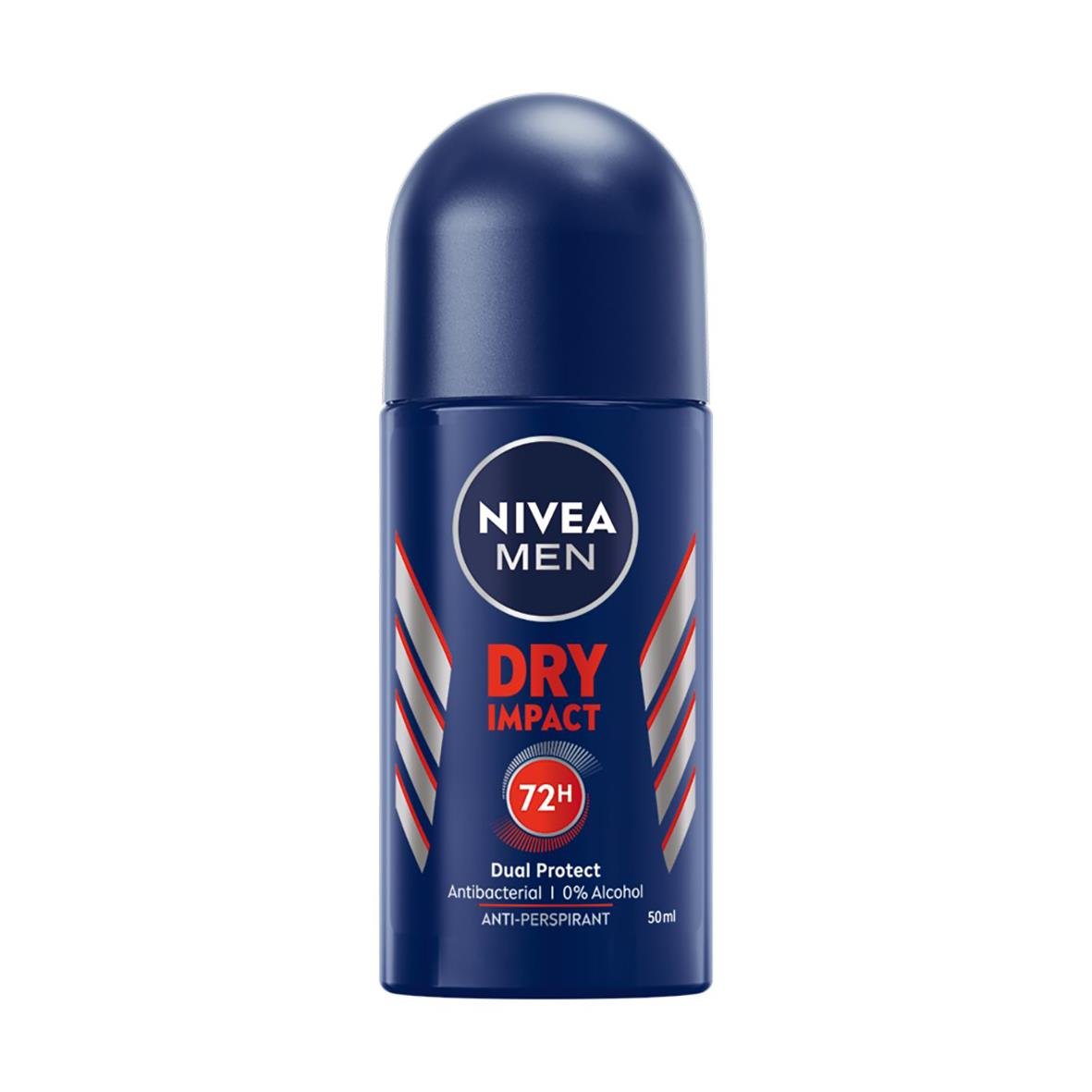 Nivea Men deodorant Roll-On Dry Impact 50ml i blått för män