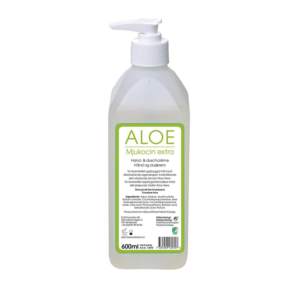 Flytande Tvål PLS Mjukocin Extra Aloe Parf Pump 600ml 51020049