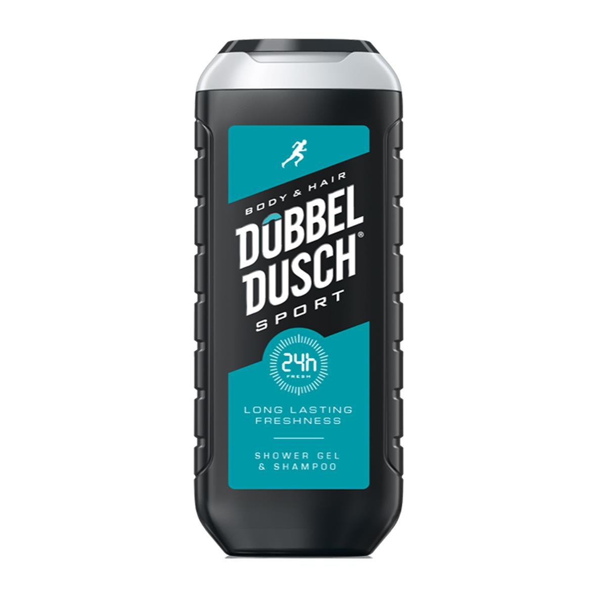 Dubbeldusch Sport 250ml shower gel och schampo för långvarig friskhet