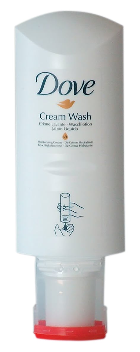Flytande Dove Cream Wash i 300ml pumpflaska