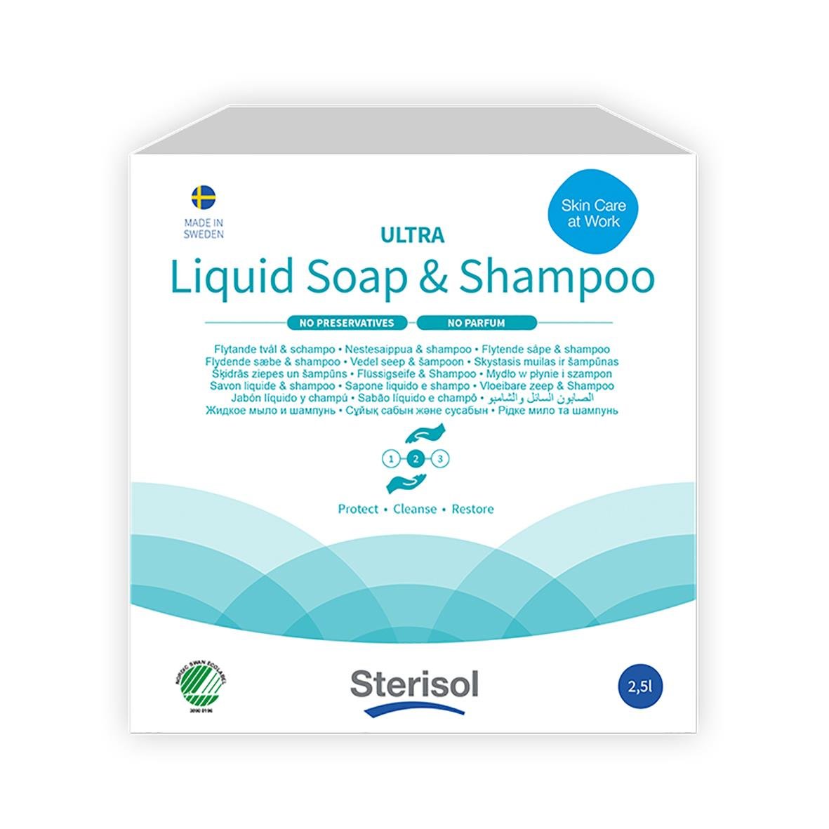 Schampo/Dusch Sterisol Ultra Liquid Soap & Shampoo Oparfymer