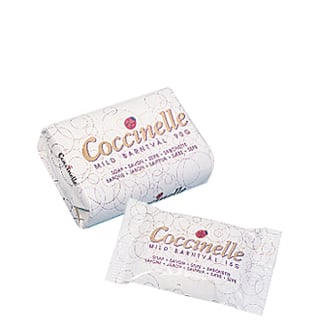 Oparfymerad tvål Coccinelle i hotellförpackning, 15g