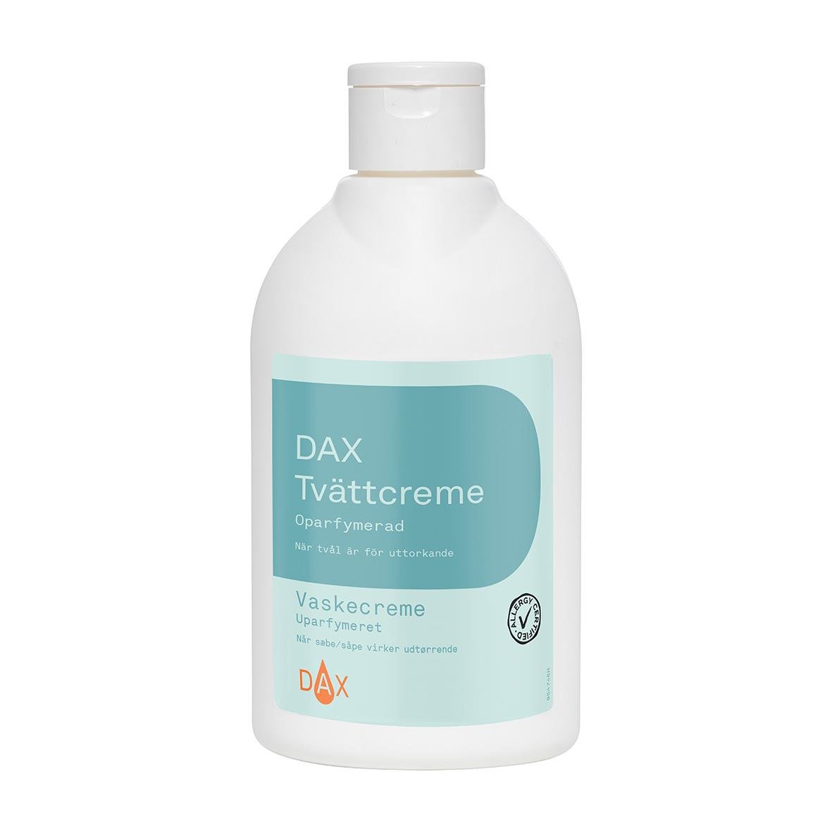 Vit tvättkräm från DAX utan parfym, 300ml