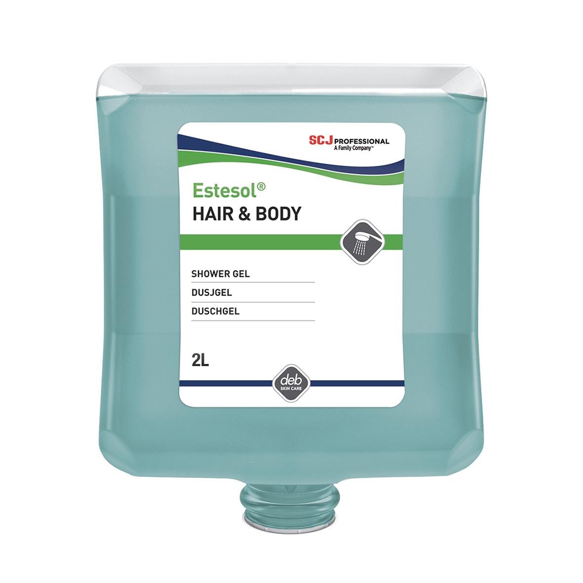 Schampo och duschgel i 2L för hår och kropp från SCJ Professional Estesol