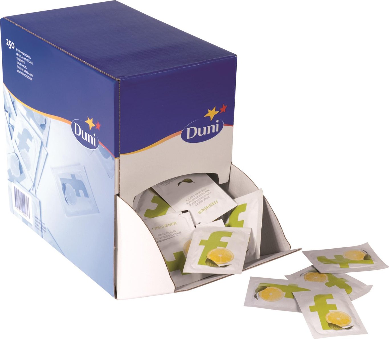 Våtservetter Duni Citron 134x153mm i förpackning