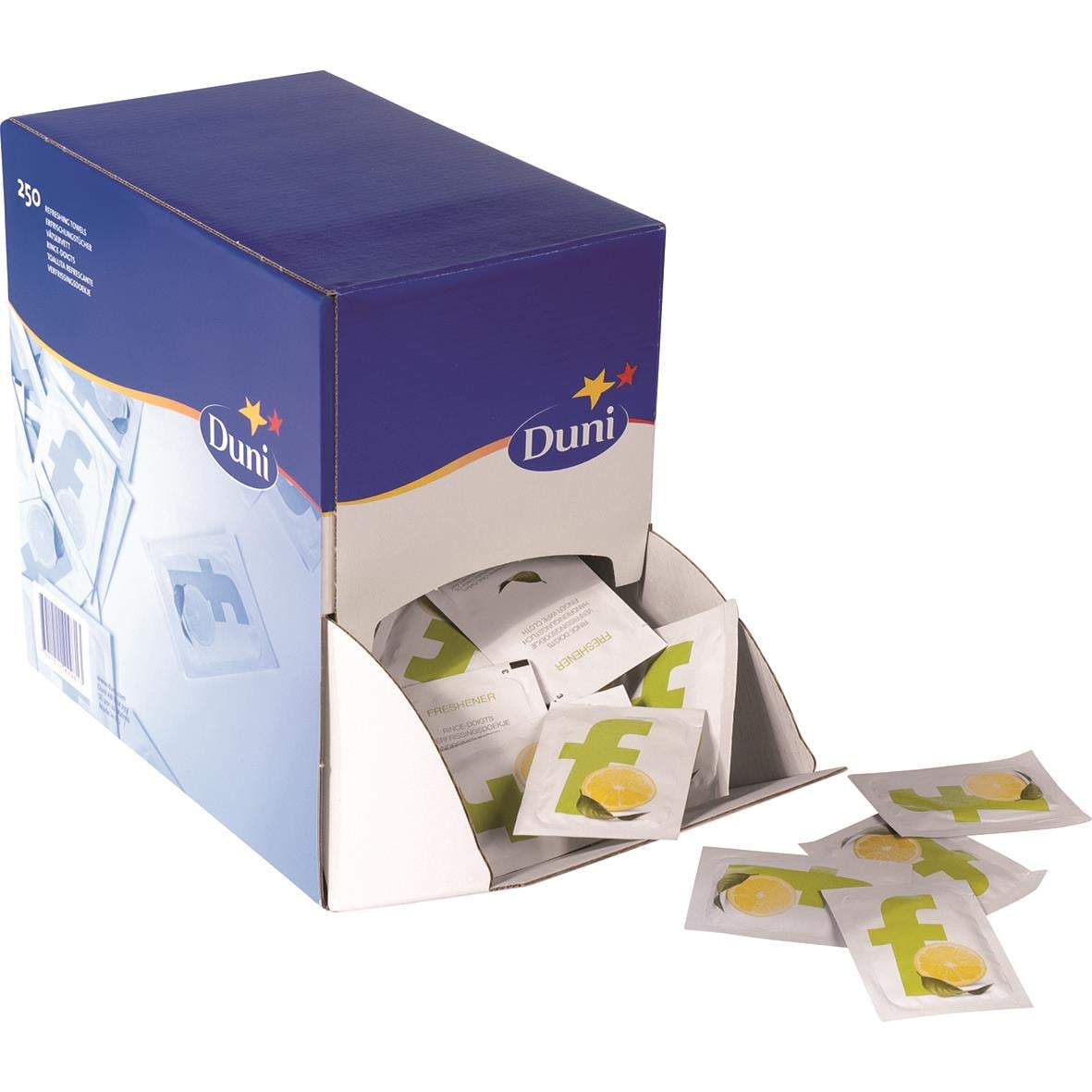Våtservetter Duni Citron 134x153mm i förpackning