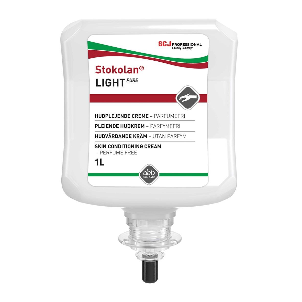 Hudkräm SCJ Professional Stokolan Light Pure Oparfymerad Patron 1L 51020413