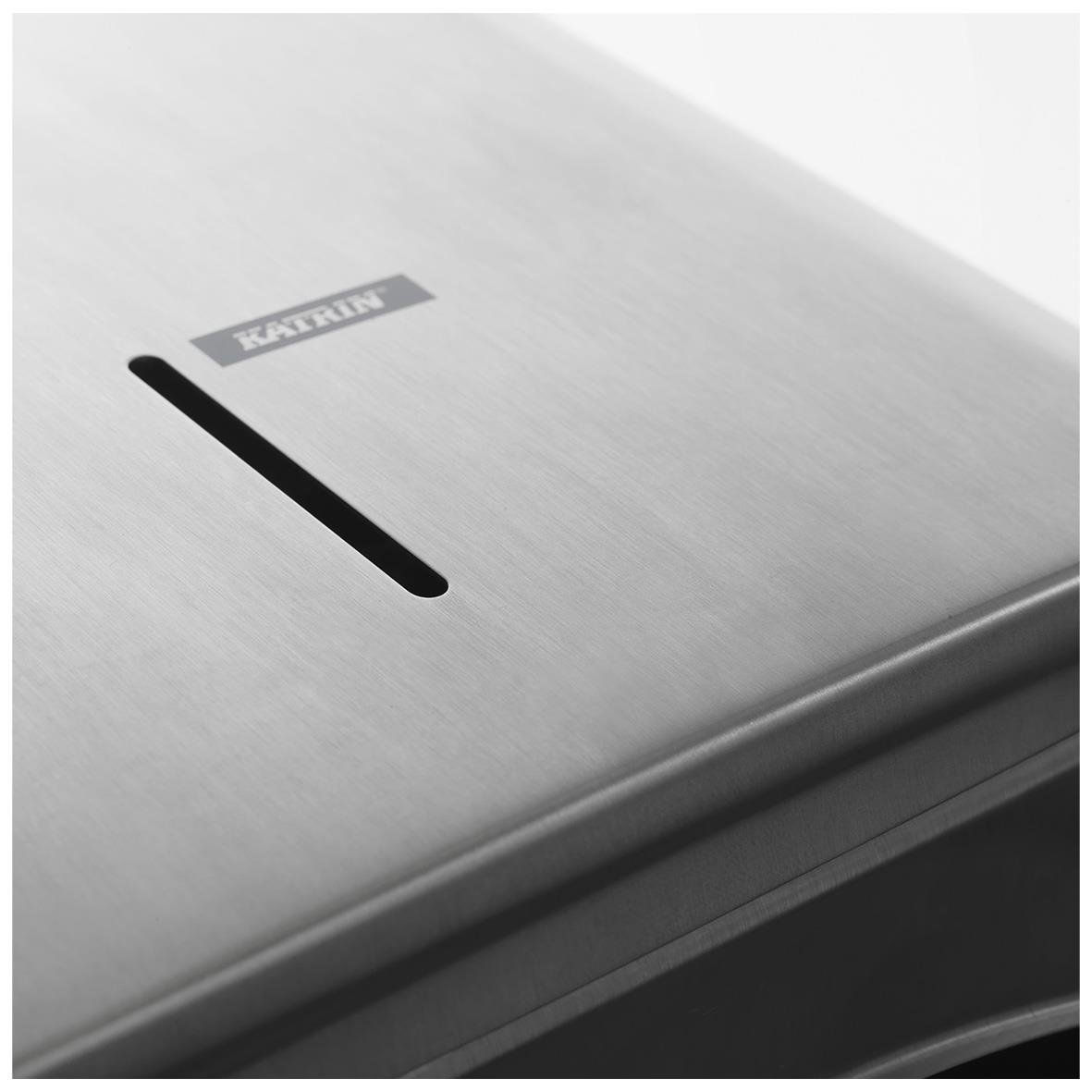 Dispenser för pappershanddukar Katrin Towel M i metall, stål