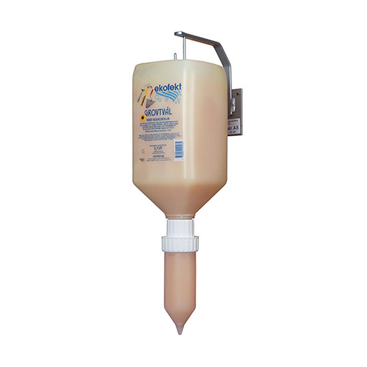 Handrent Ekofekt Grovtvål Bomb 2,7L i stor behållare med pump