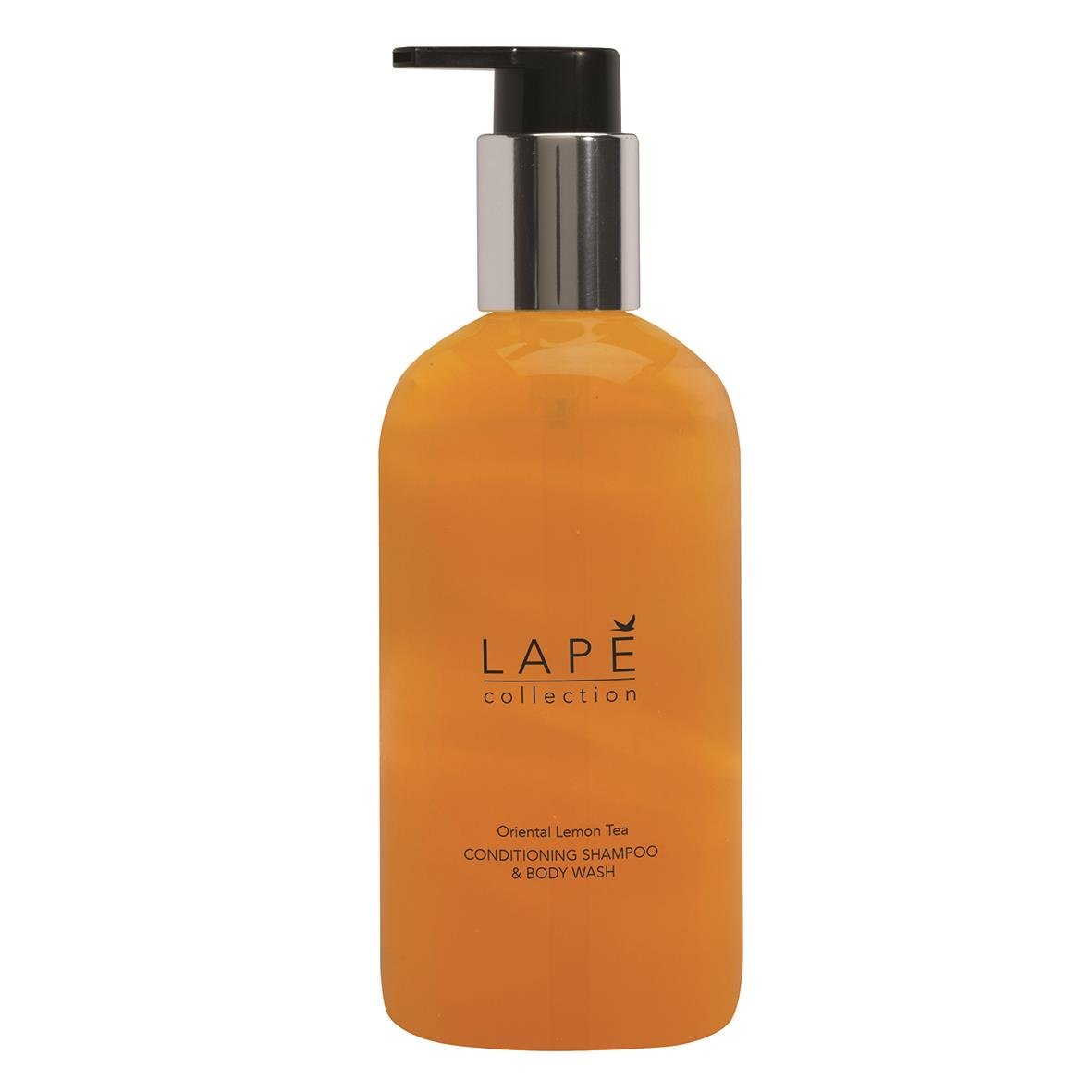 Läppeshampoo och duschgel med citronte doft i pumpflaska 300ml