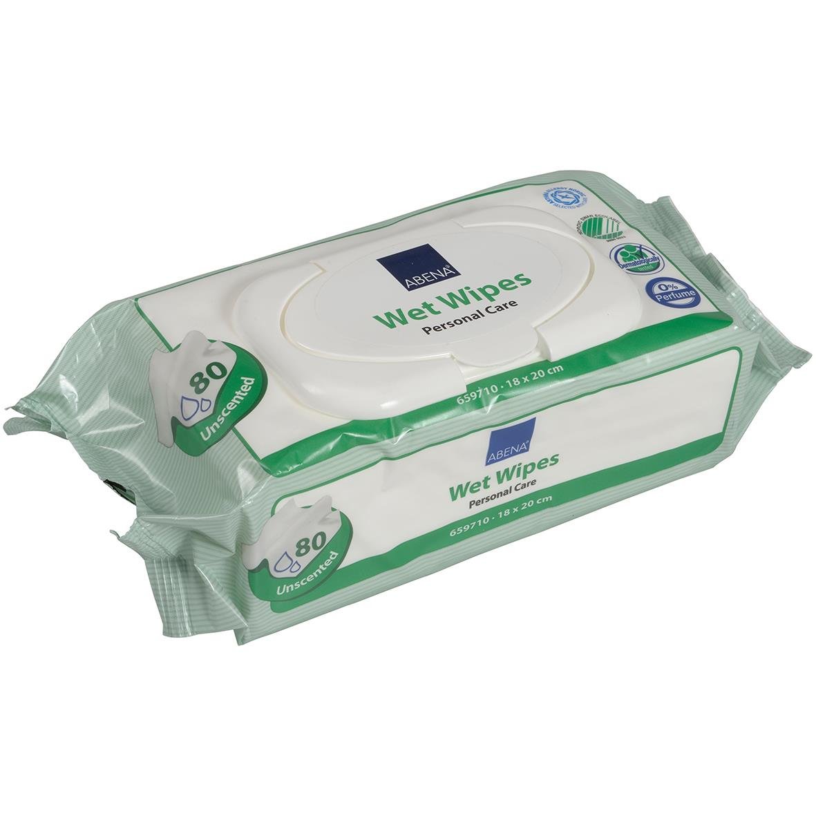 Våtservetter Abena Oparfymerad 18x20cm i förpackning med 80 våtservetter