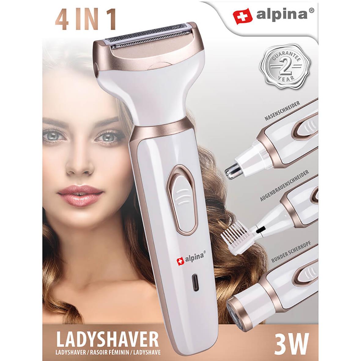 Ladyshaver Alpina 4In1 Vit 51020984_4