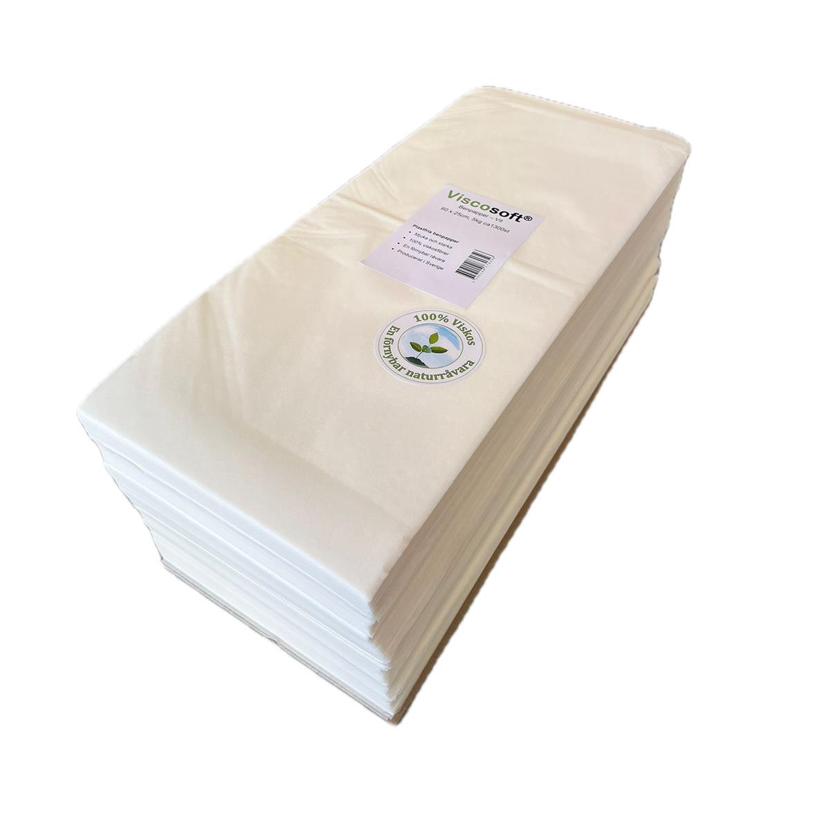 Benpappark, vit, 60x25cm, 5kg, stapel av pappersark