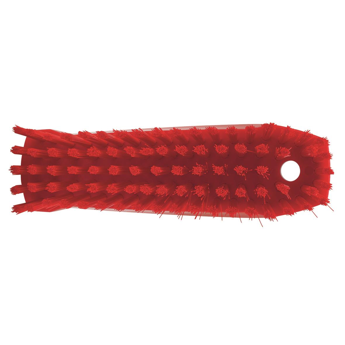 Röd hand- och nagelborste från Vikan med hård borst, 130 mm