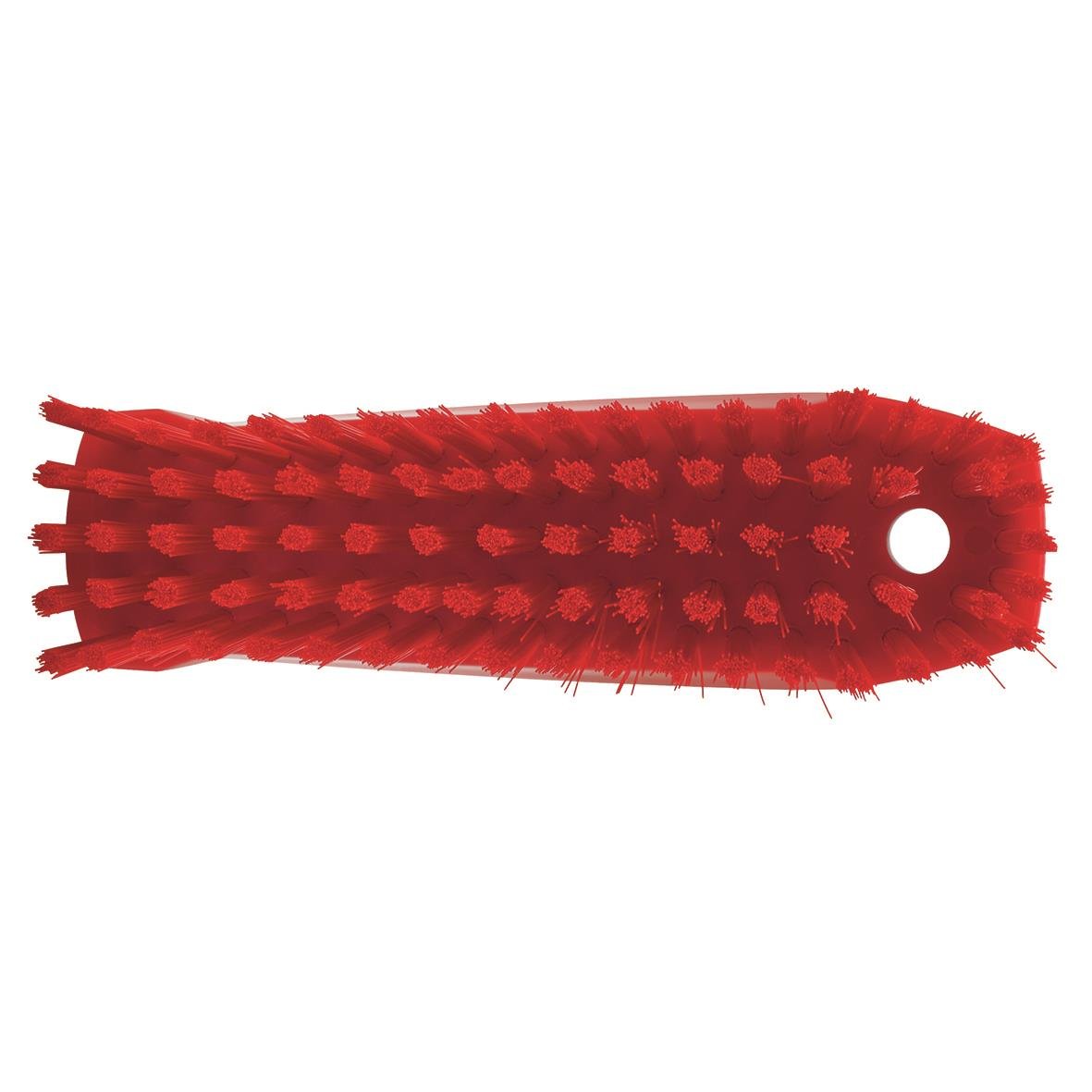 Röd hand- och nagelborste från Vikan med hård borst, 130 mm