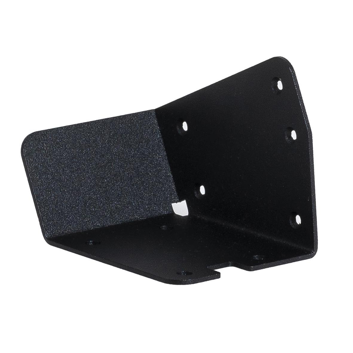 Svart vänsterfäste för papperdispenser, mått 112x83x76mm