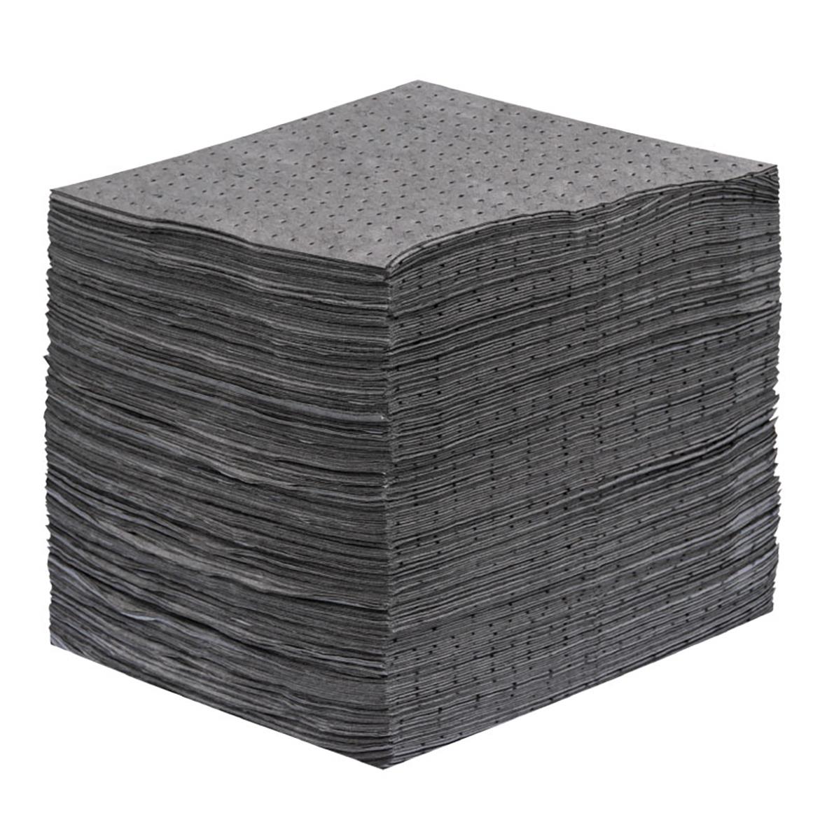 Högabsorberande universella ark i grå, 500x400mm, staplade i en hög
