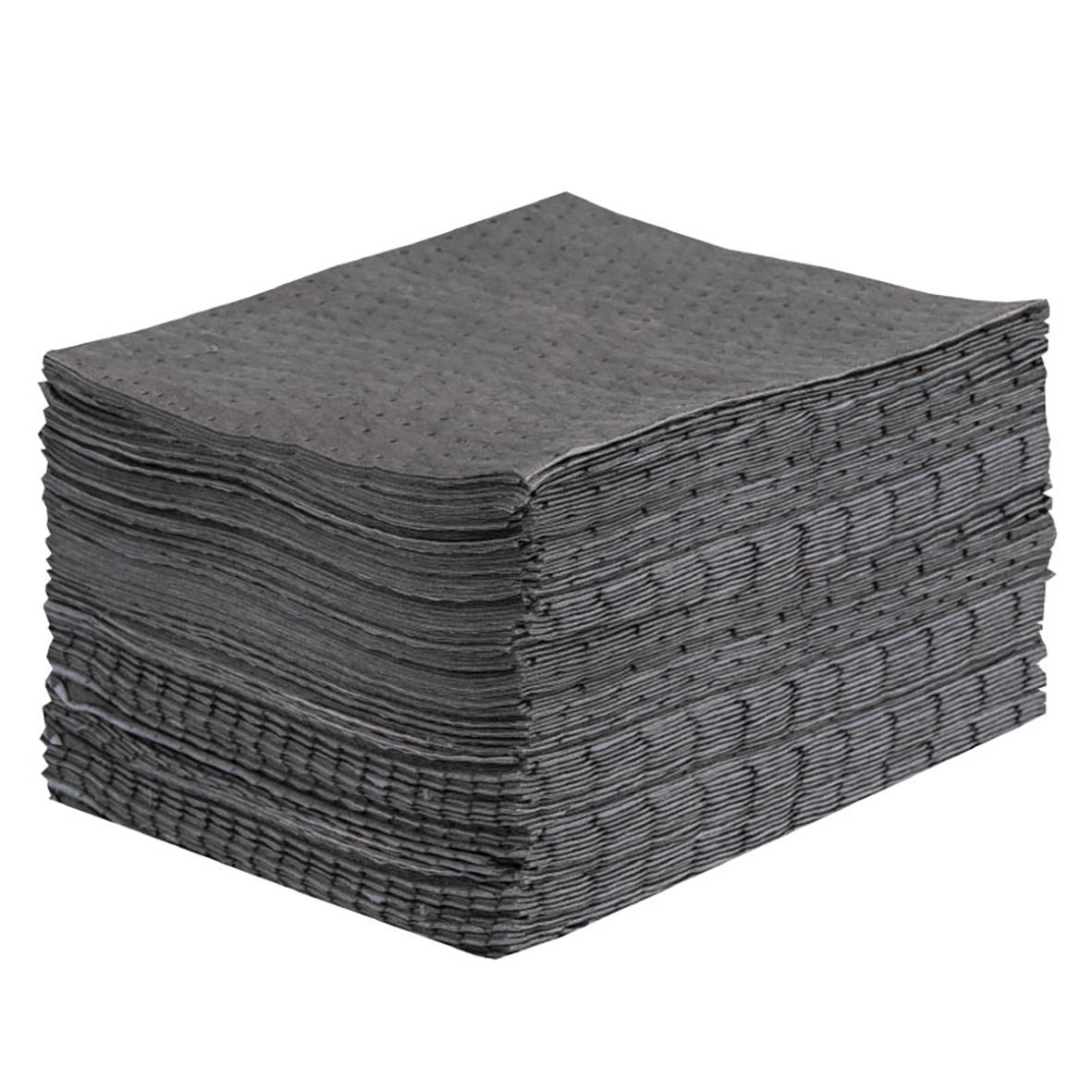 Högabsorberande universella ark i grå, 500x400mm, staplade i en bunt
