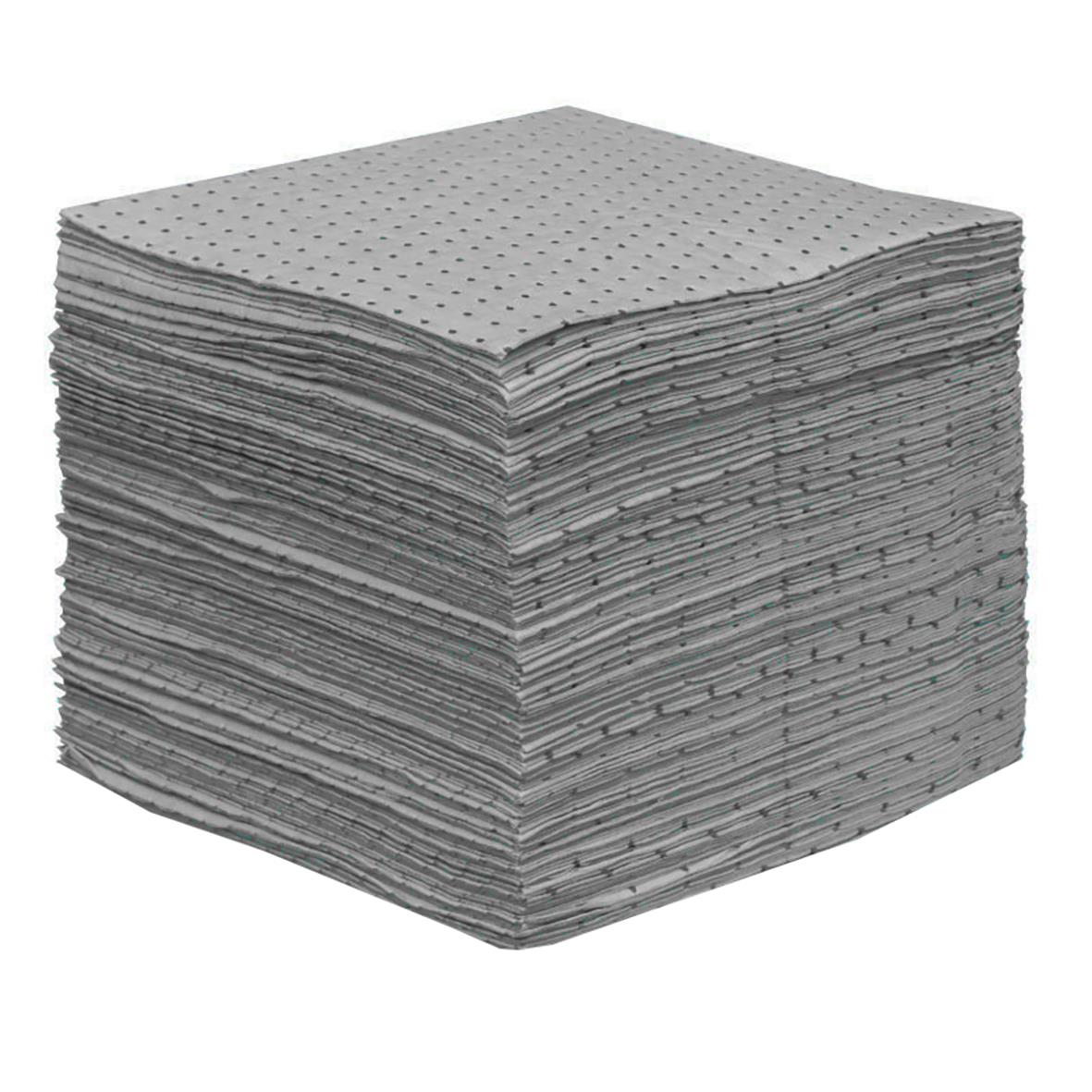 Absorberande universell ark i grått, 400x500mm, staplade i en hög