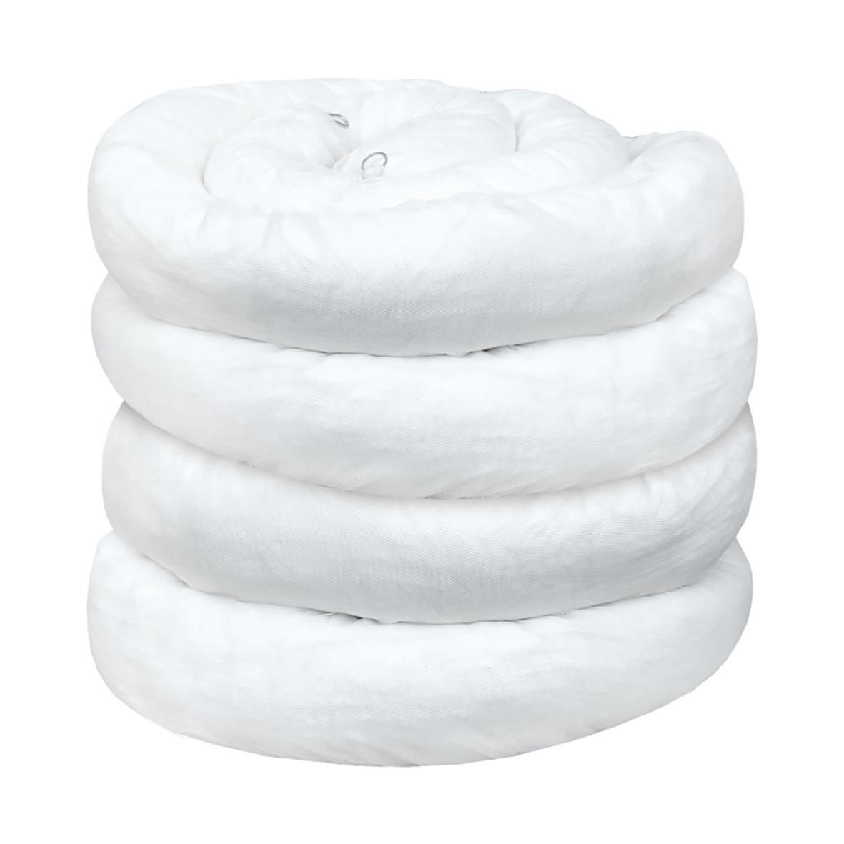 Vit oljebindande matta 130x25000mm, staplad i buntar