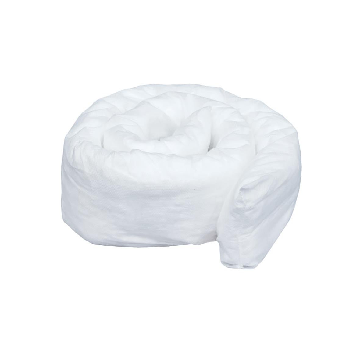 Vit oljebindande orm av tyg 80x1200mm